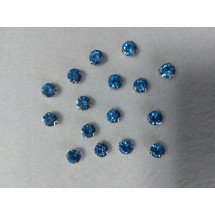 Стразы пришивные SS40 "Круг" светло-синий, цена за 10 шт